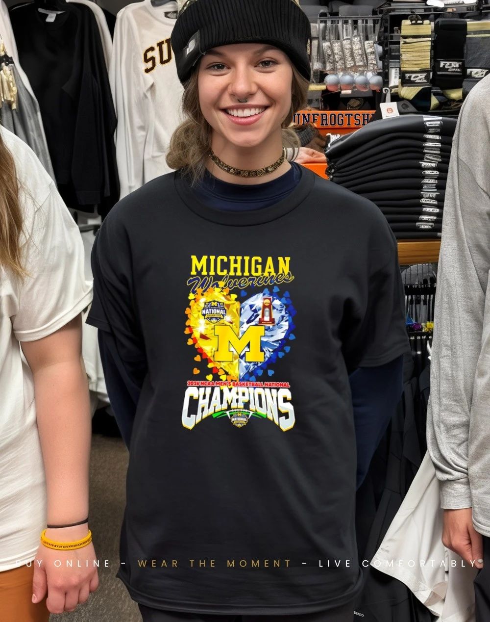 Michigan Wolverines 2026 National Champions heart shirt