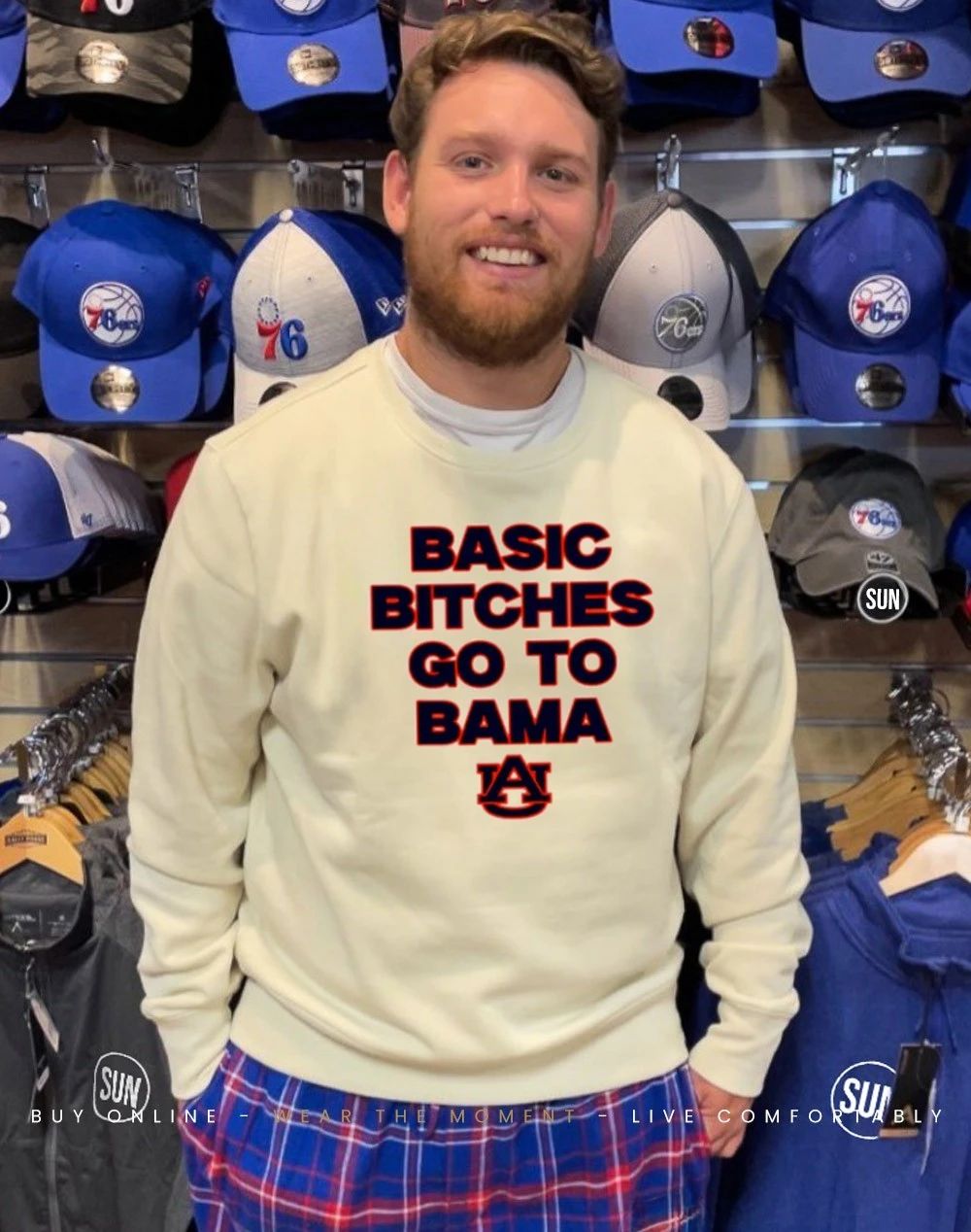 Auburn Tigers Basic Bitches Go to Bama logo shirt