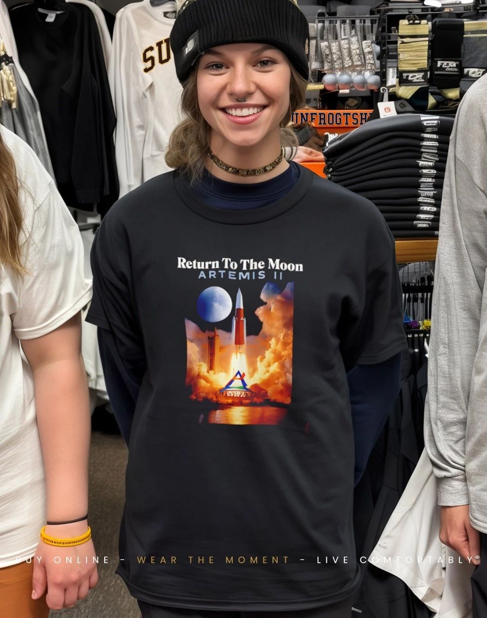 Artemis II Return To The Moon Rocket Launch Shirt