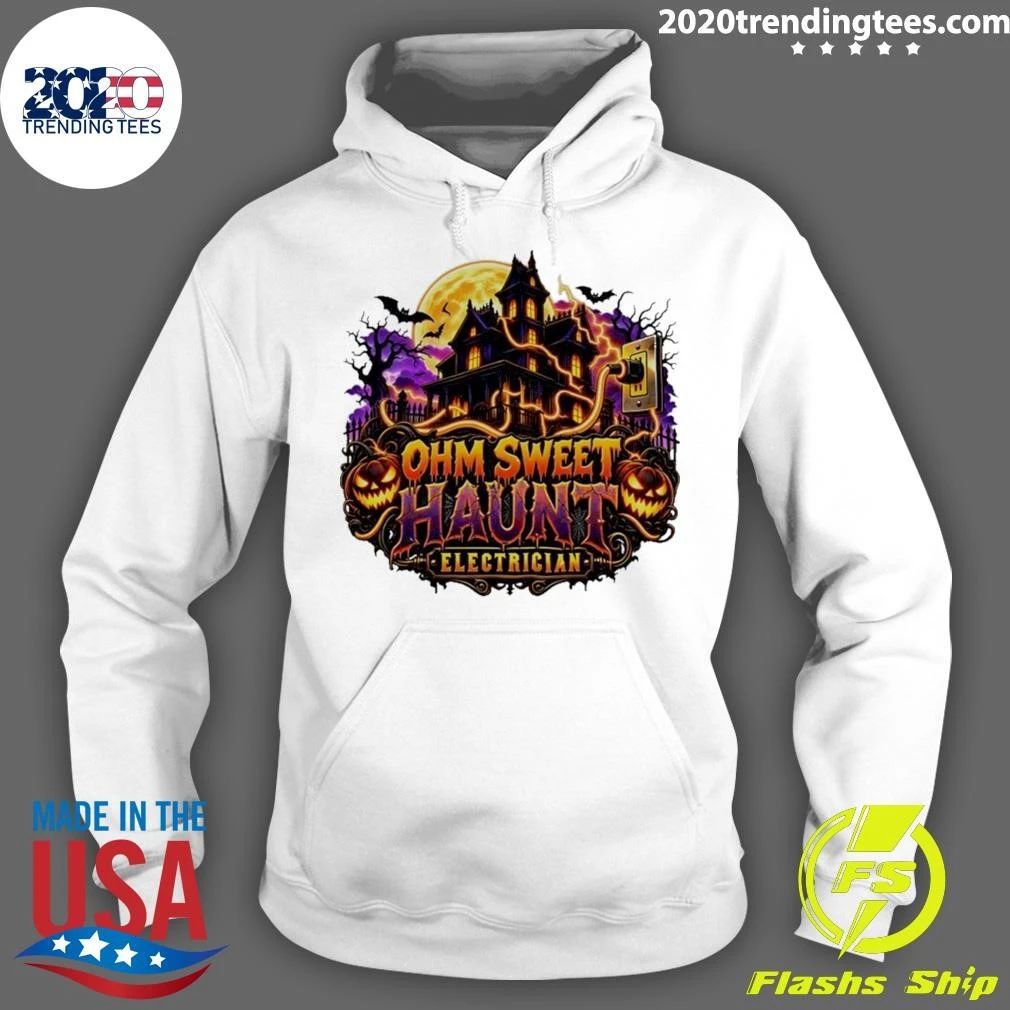 Ohm Sweet Haunt Electrician Halloween Haunted House Shirt
