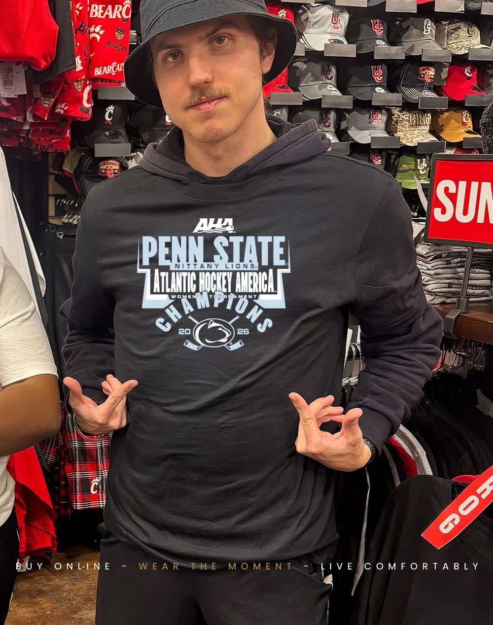Penn State Nittany Lions 2026 Women’s Hockey AHA Tournament Champions shirt