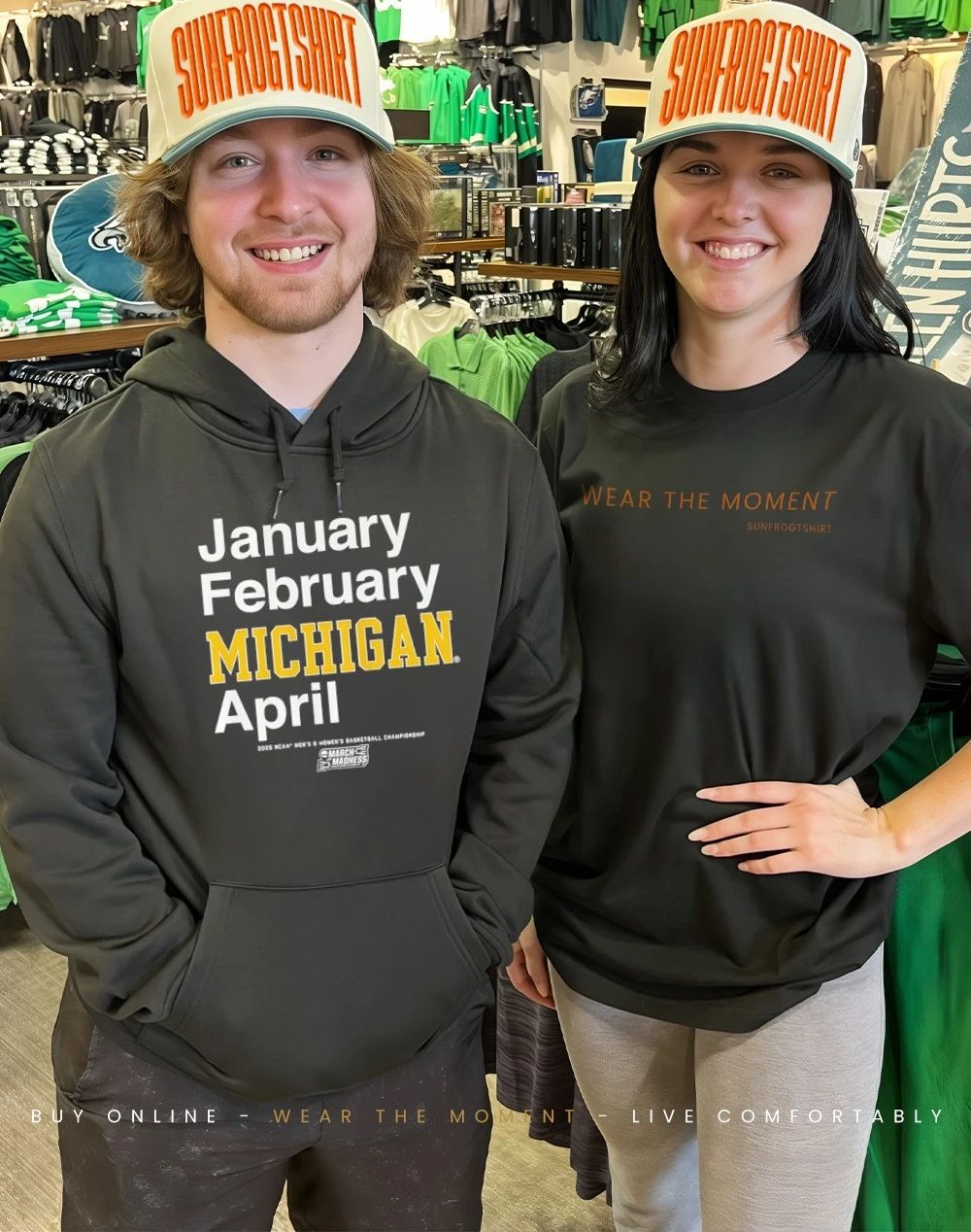 Michigan Wolverines MBB & WBB 2026 March Madness Month January February Michigan April shirt
