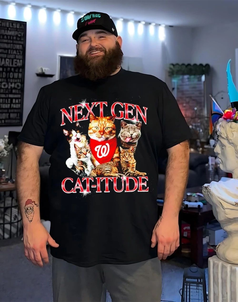 Washington Nationals Caturday Next gen Cat-itude shirt