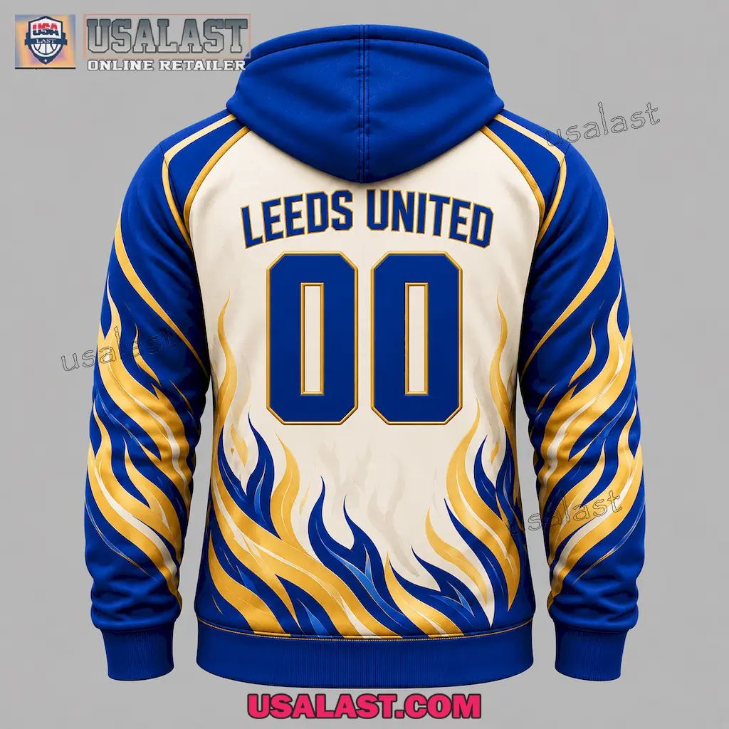 Leeds United Personalized Tracksuit Hoodie And Jogger Pant Set