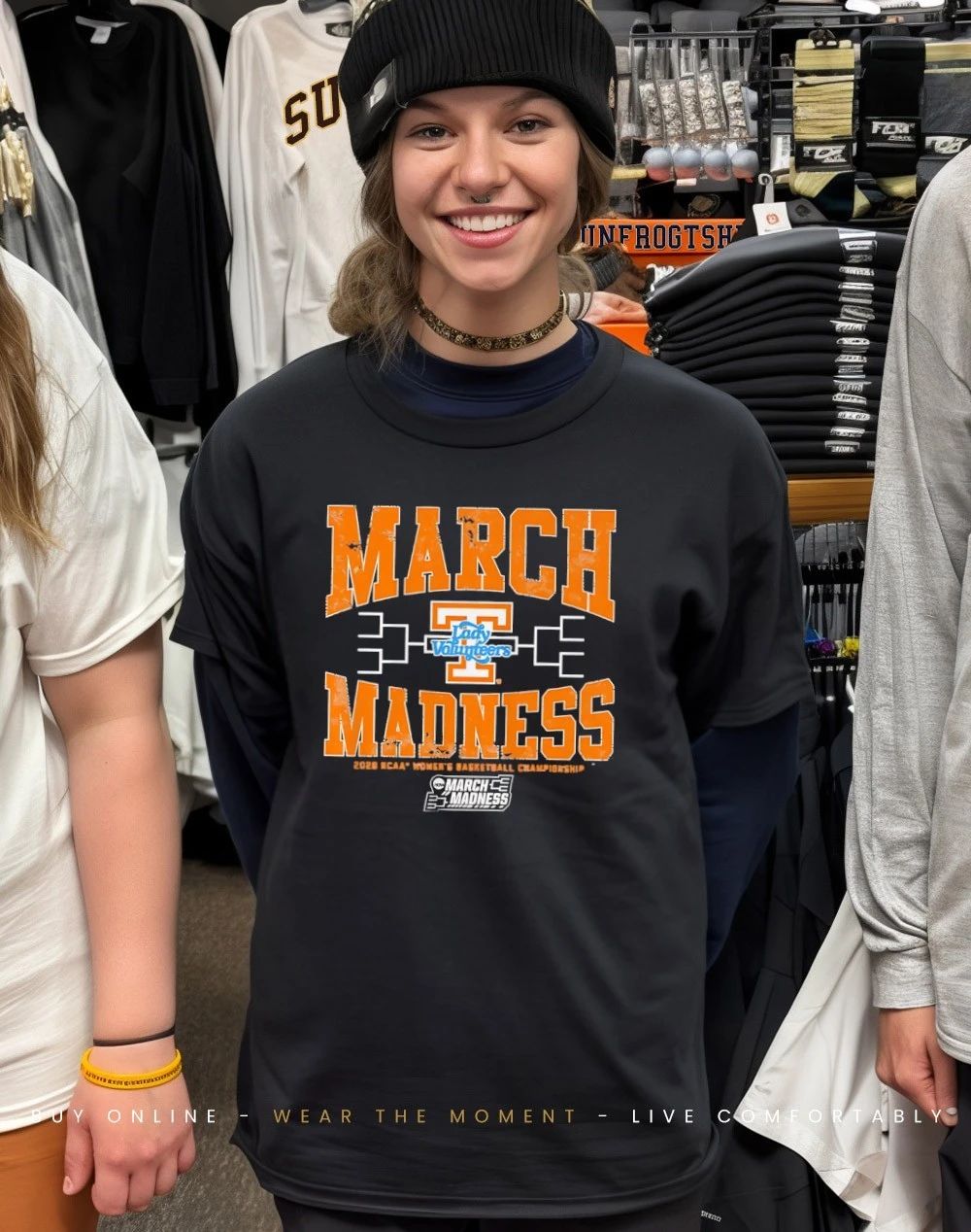 Tennessee Volunteers WBB 2026 March Madness logo shirt