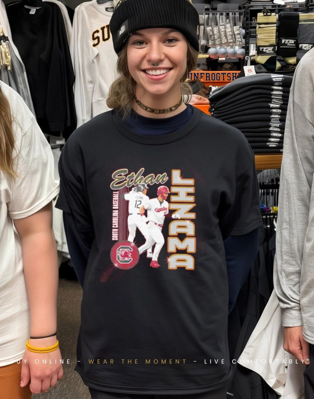 Ethan Lizama South Carolina Baseball Illustrated shirt