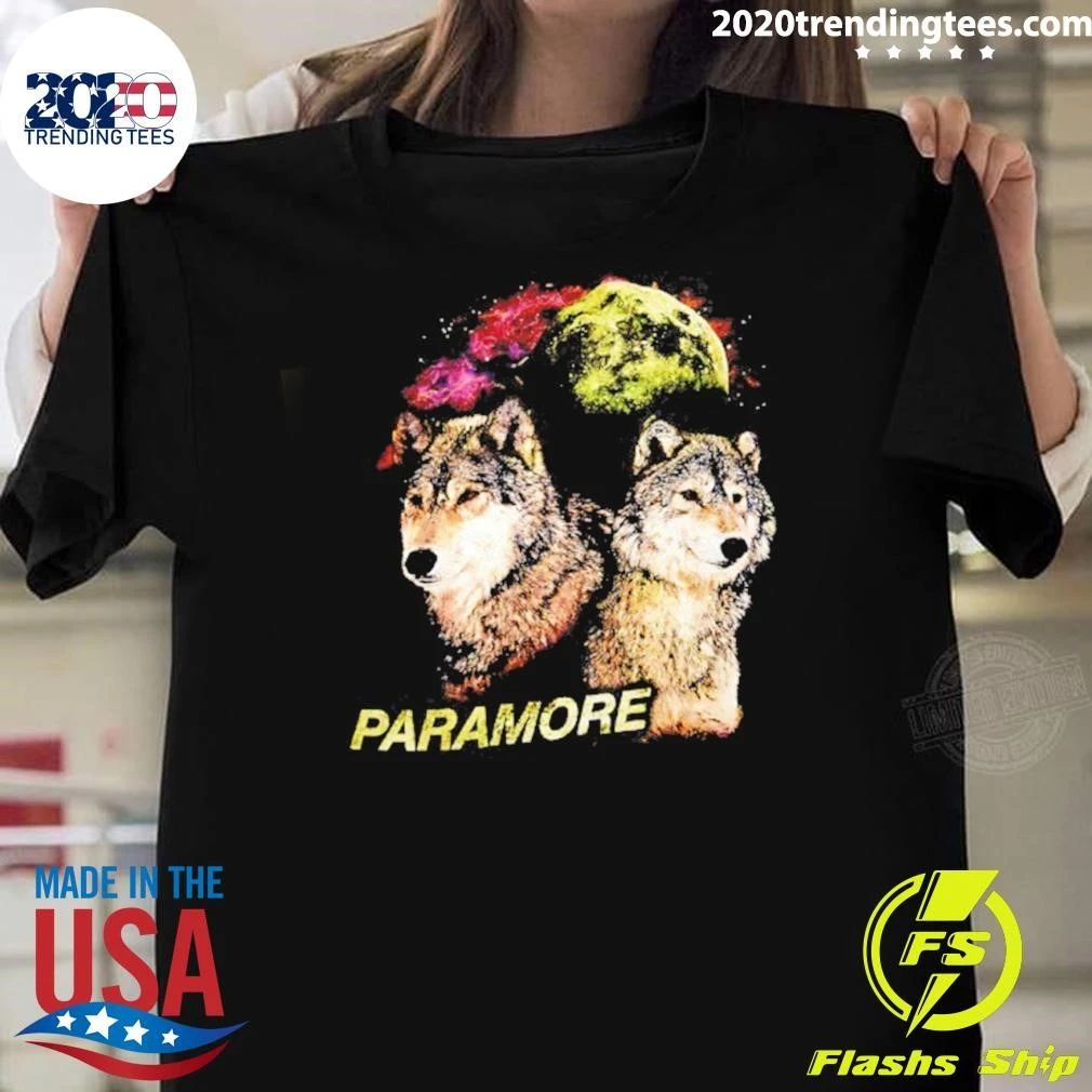 Paramore Wolves And Moon Alternative Rock Shirt