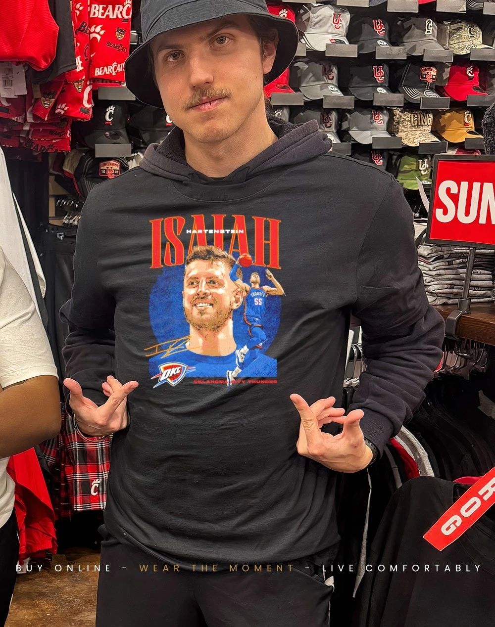 Isaiah Hartenstein Oklahoma City Thunder Dual signature shirt