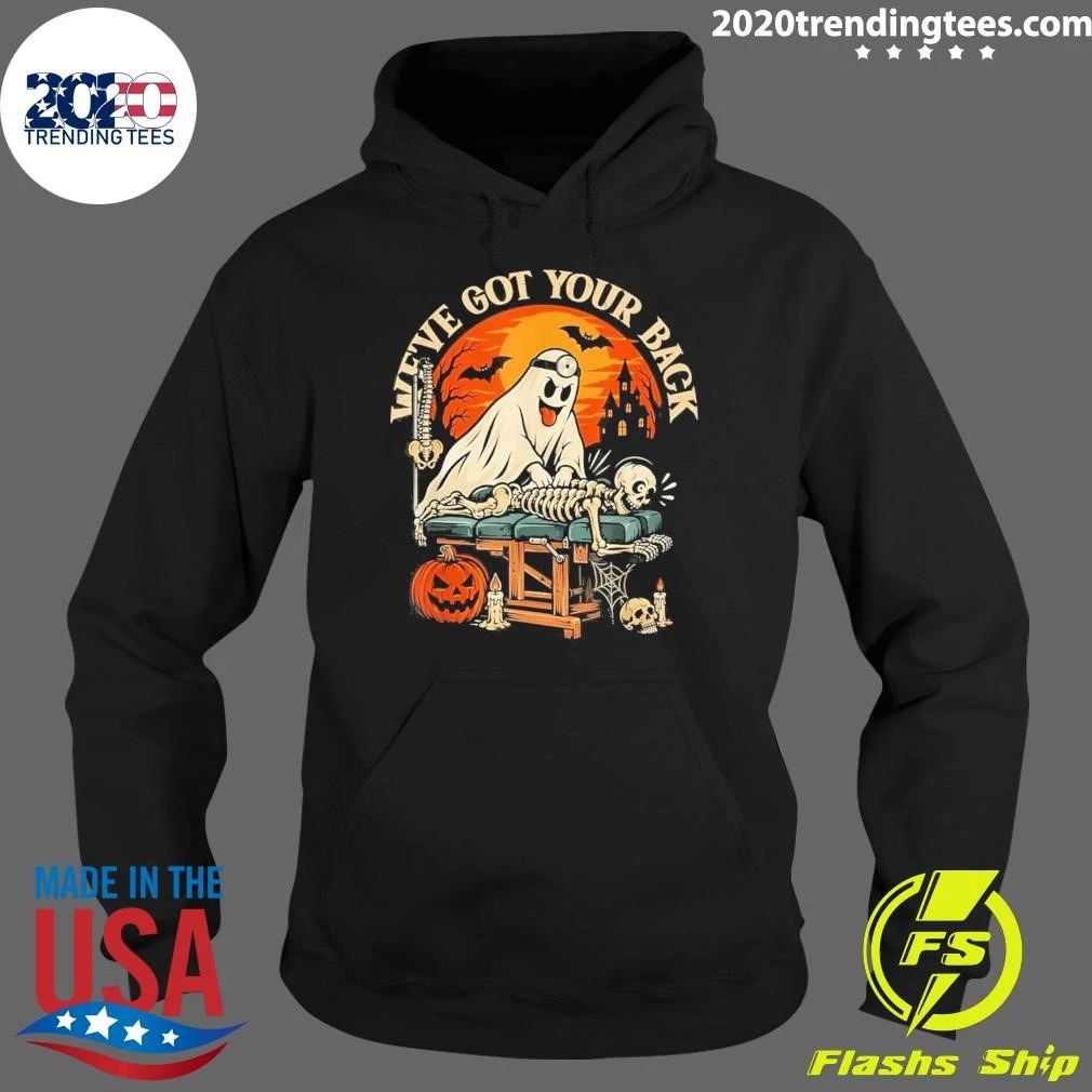 We’ve Got Your Back Ghost Chiropractic Spine Nurse Halloween Shirt