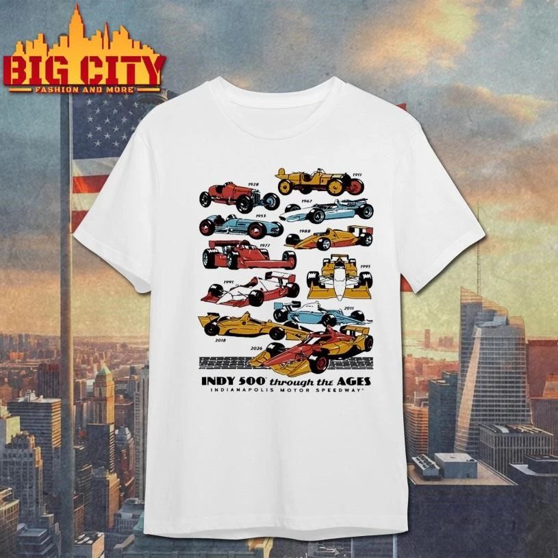 Indy 500 Through The Ages 2026 Racing Evolution Heritage Shirt