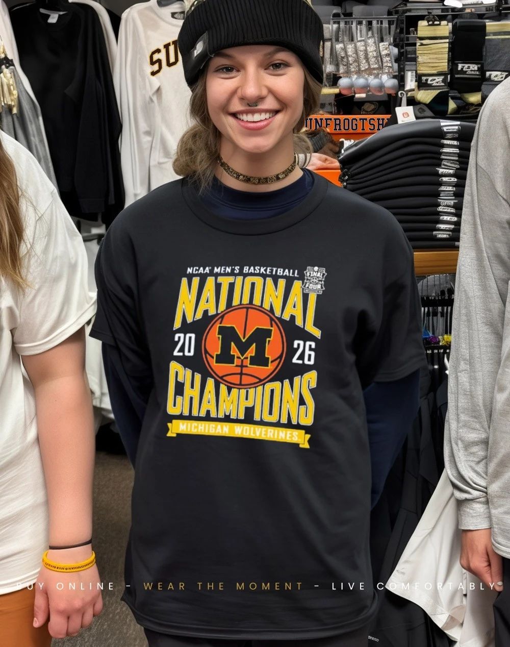 Michigan Wolverines 2026 NCAA Men’s Basketball National Champions Powerblend shirt