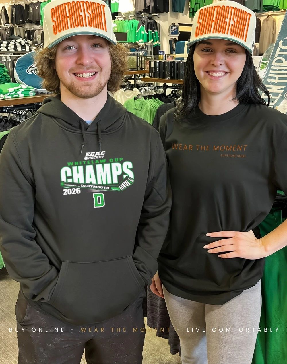 Dartmouth 2026 Men’s Hockey ECAC Tournament Champions shirt