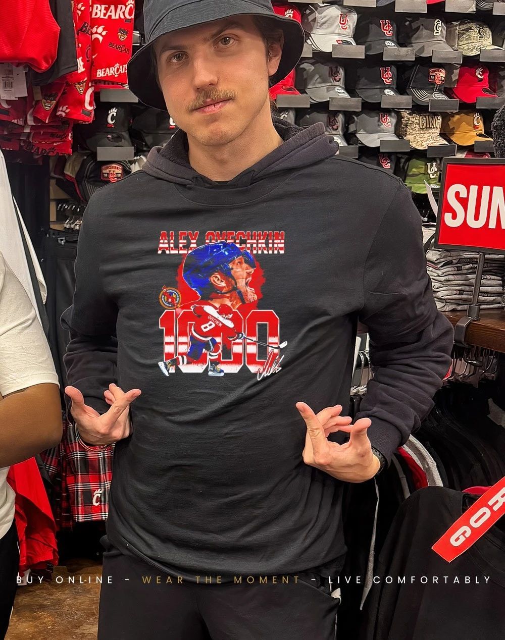 Alex Ovechkin Washington 1000 Goals signature shirt