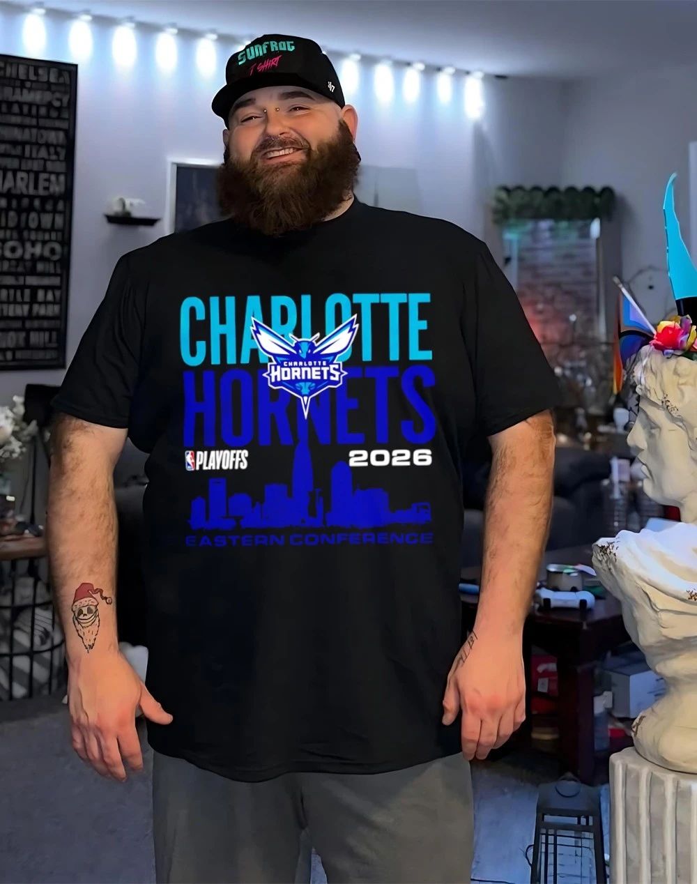 Charlotte Hornets 2026 NBA Playoffs Eastern Conference Skyline shirt