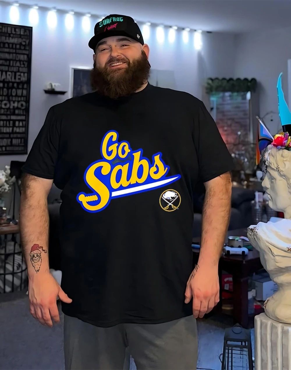 Buffalo Sabers Go Sabs logo shirt