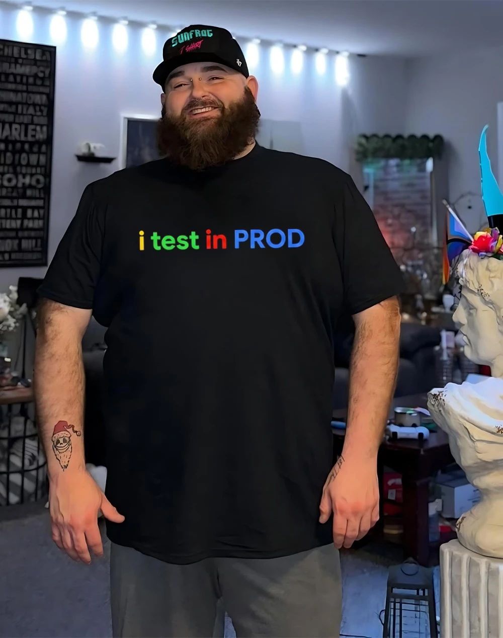 I Test in Prod Software Engineer Programmer Coding shirt