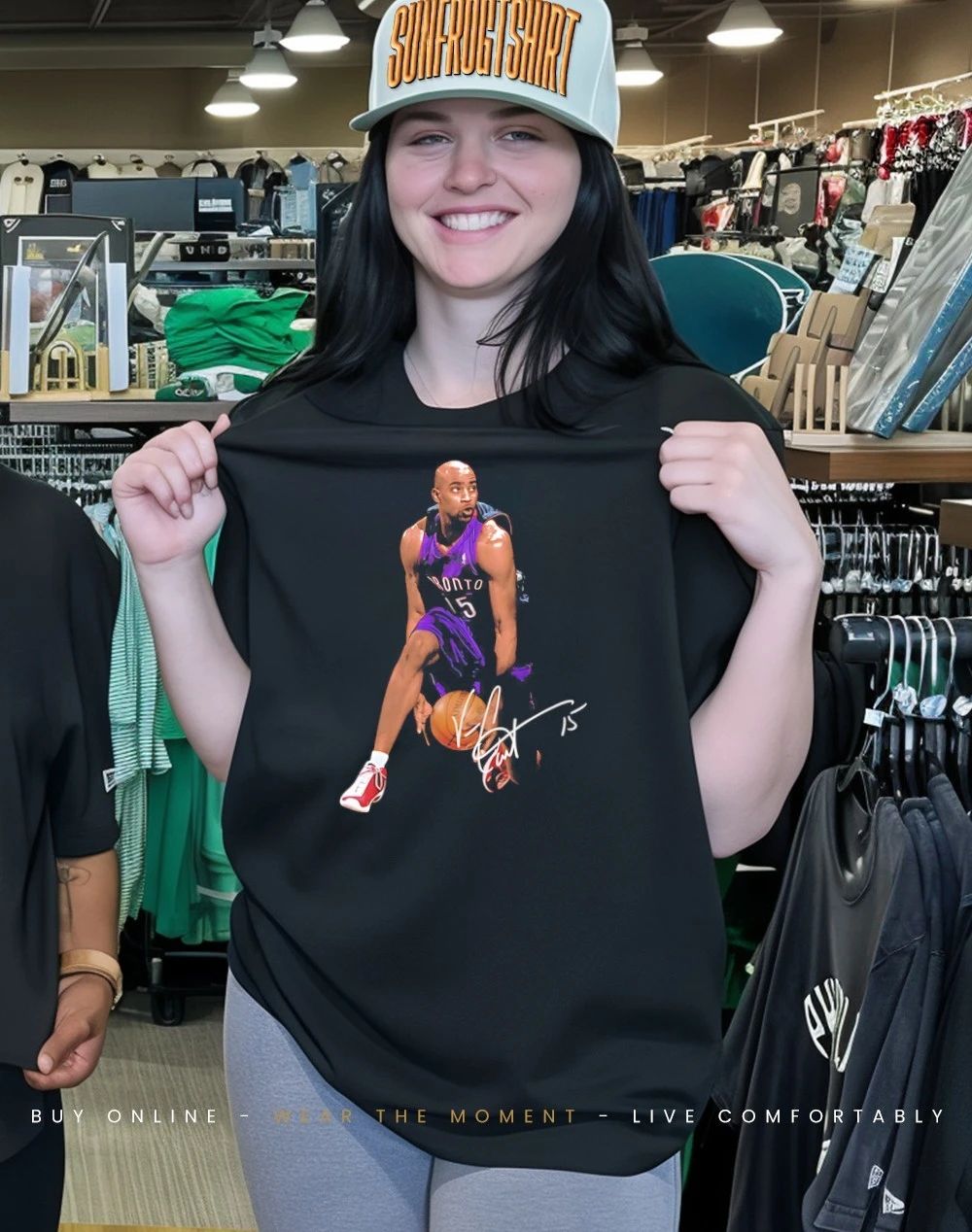 Air Canada Vince Carter Toronto Raptors signature shirt