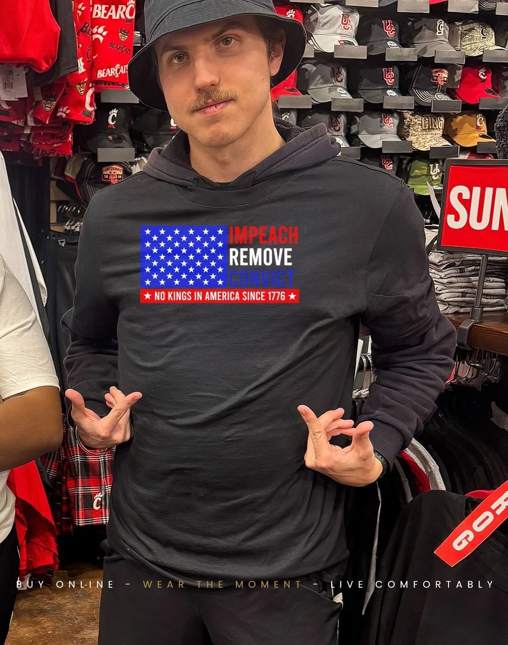 Impeach Remove Convict no Kings in America Since 1776 Simple as that shirt