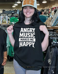 Angry music makes me happy shirt
