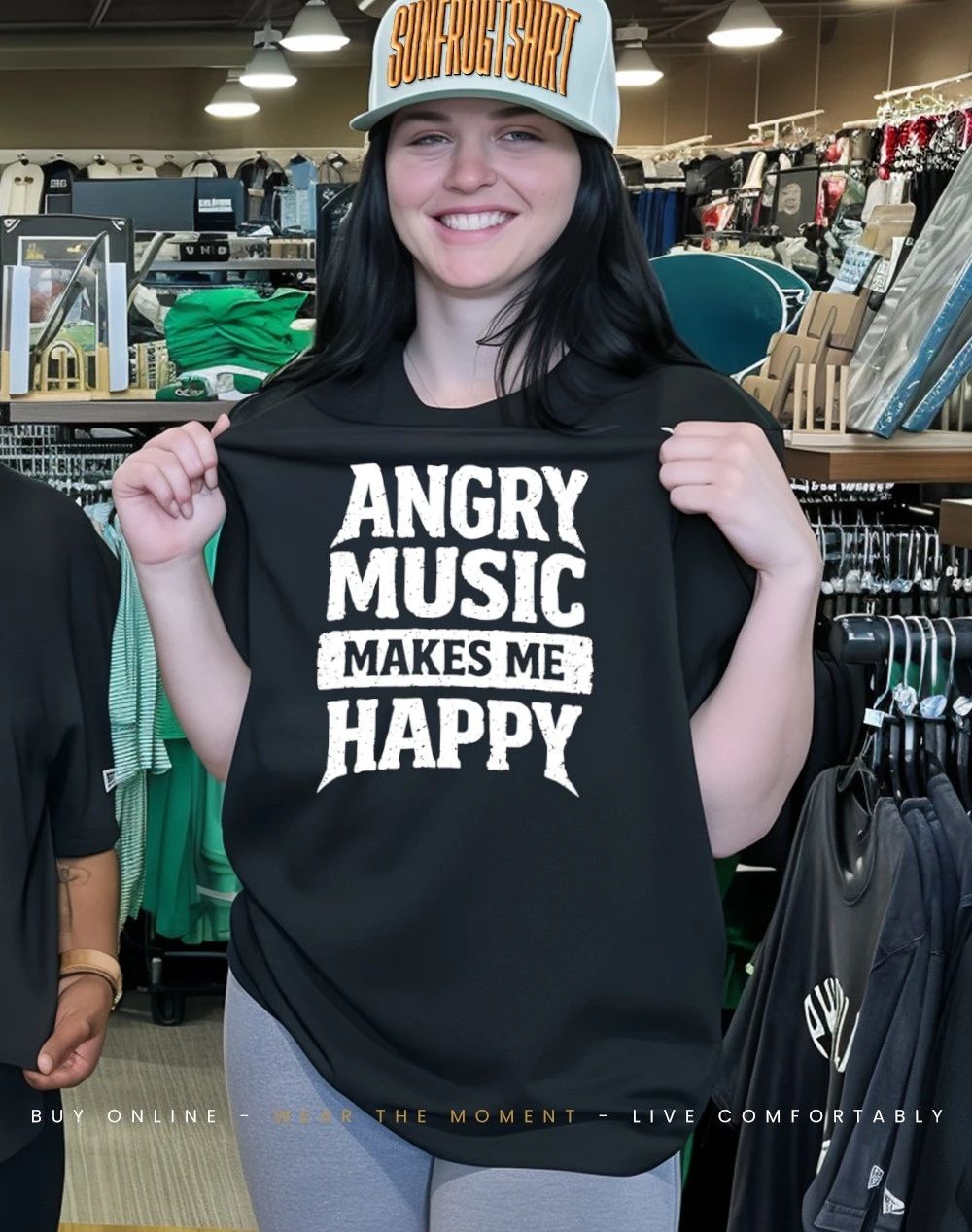 Angry music makes me happy shirt