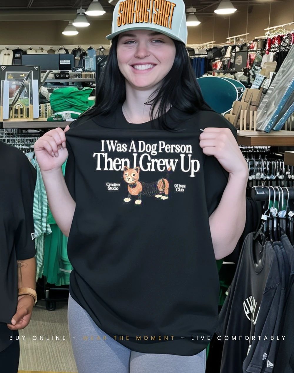 I was a dog person then I grew up Creative Studio 9 Lives Club shirt