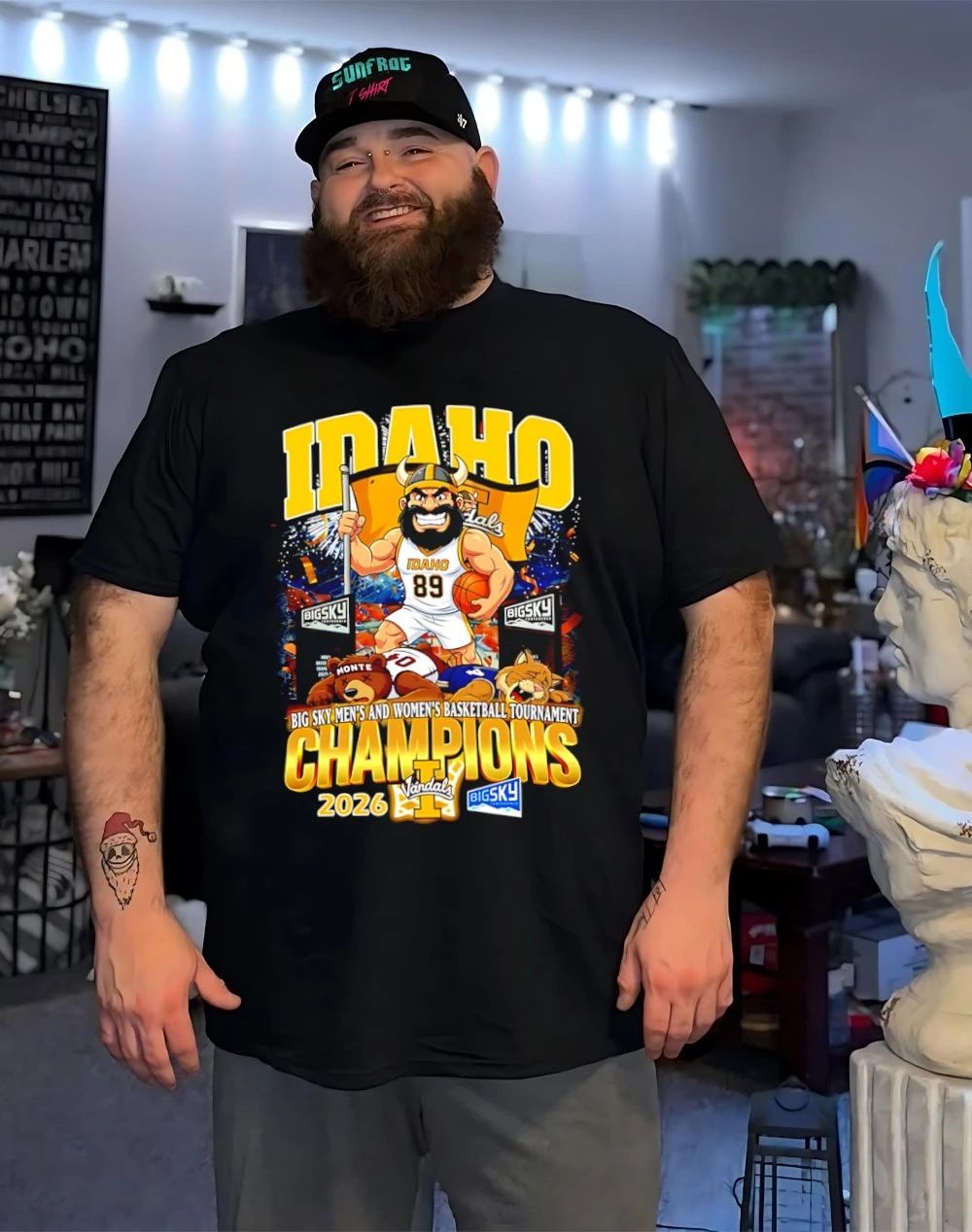 Idaho Vandals 2026 Big Sky Men’s and Women’s Basketball Tournament Champions mascot shirt