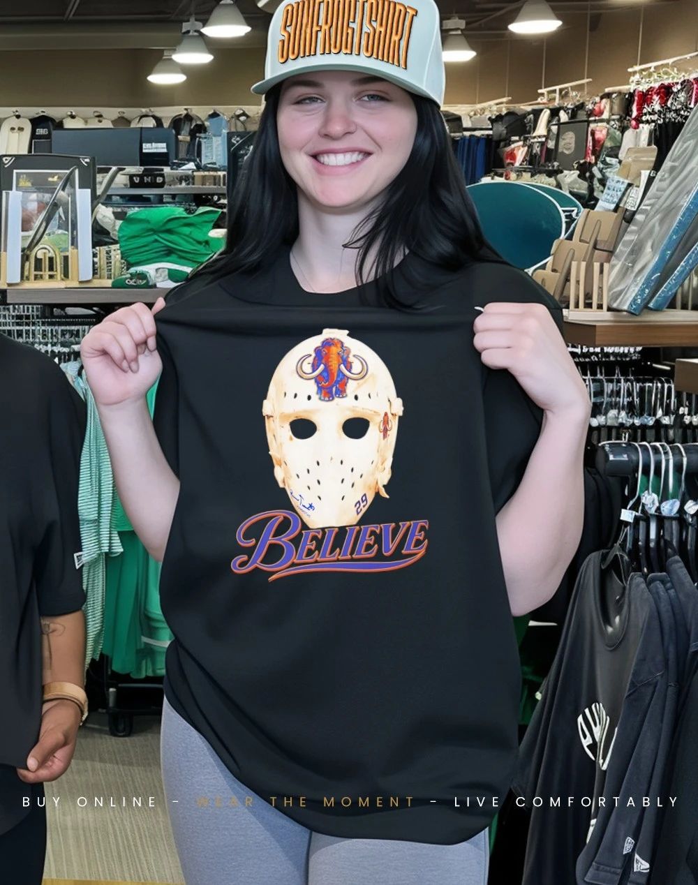 Believe Mask Utah Mammoth shirt