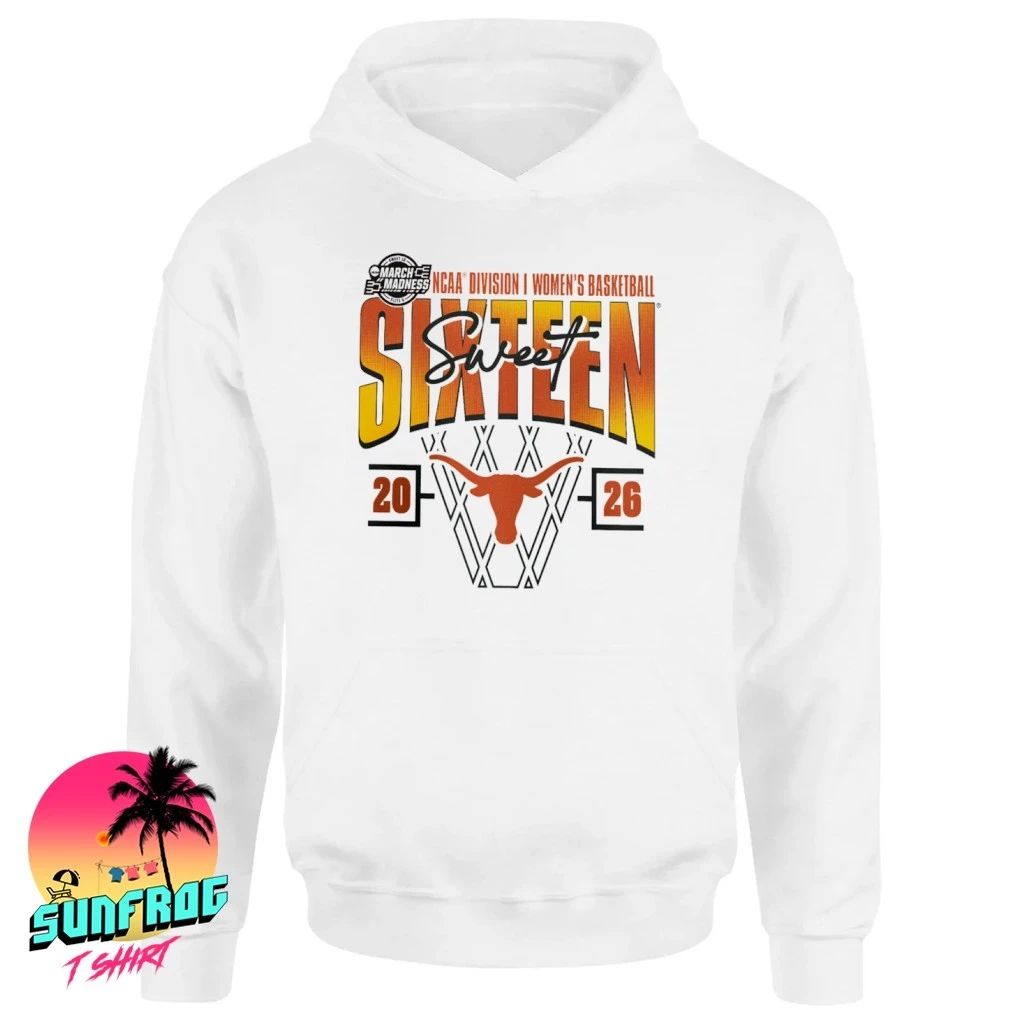 Texas Longhorns 2026 NCAA Women’s Basketball Tournament March Madness Sweet 16 Court Shot shirt