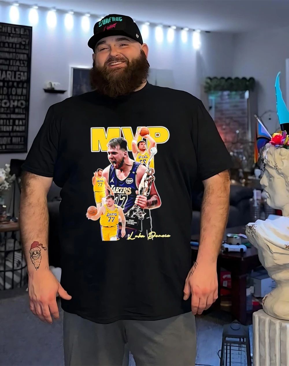 Luka Doncic Los Angeles Lakers MVP 2026 graphic shirt