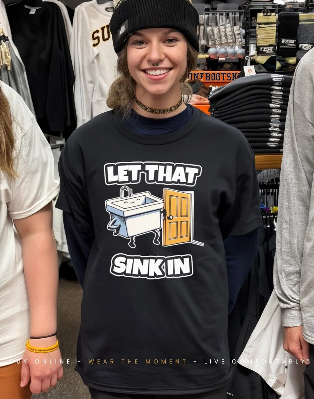 Let that sink in cartoon shirt