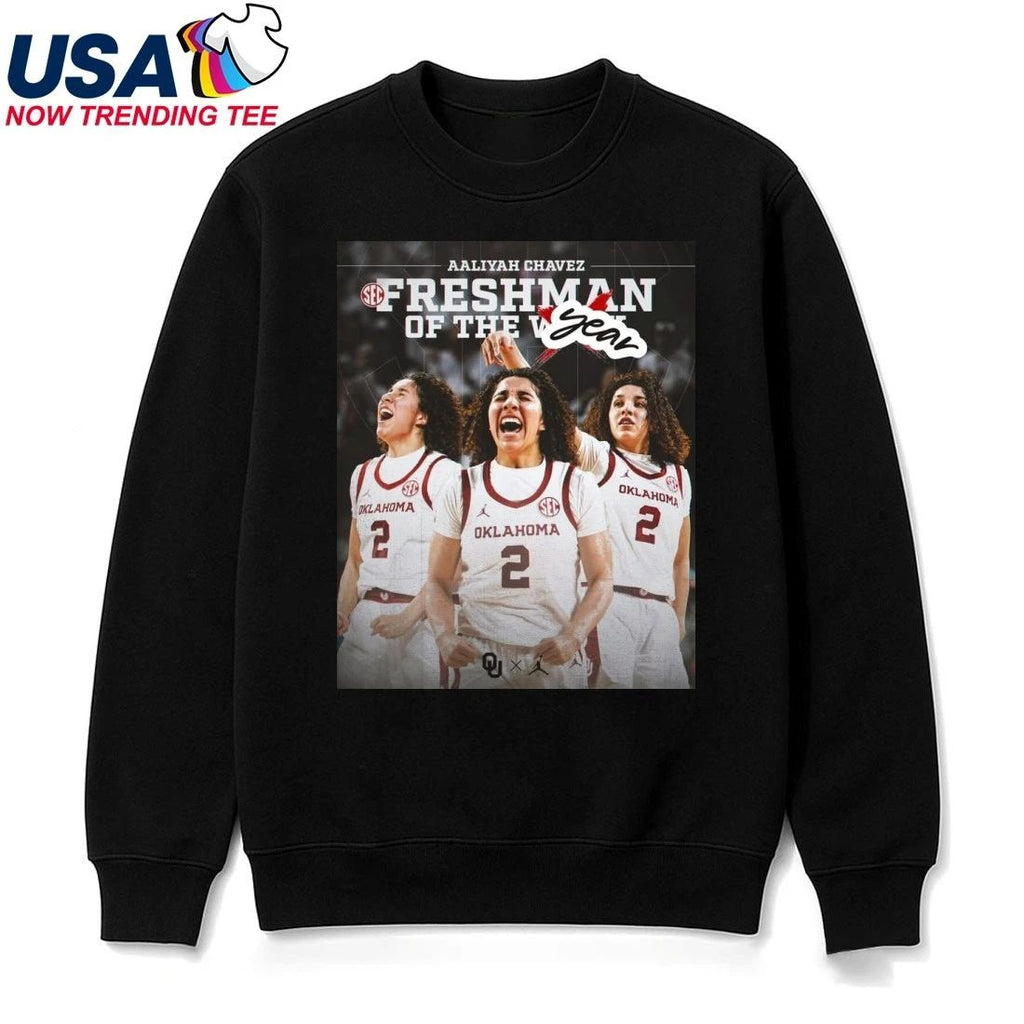 Oklahoma Sooners Aaliyah Chavez National Freshman of the Year Shirt
