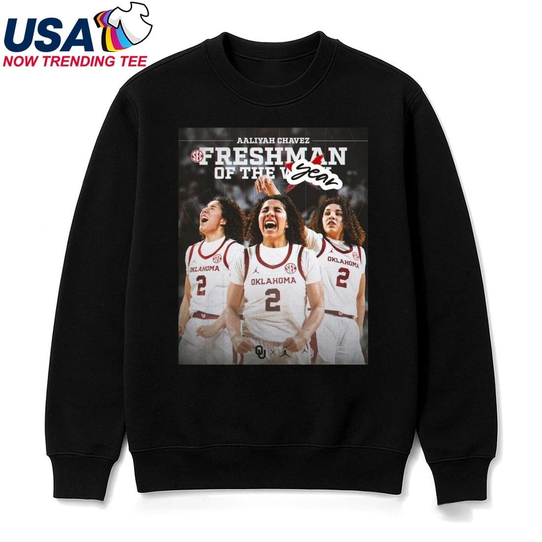 Oklahoma Sooners Aaliyah Chavez National Freshman of the Year Shirt