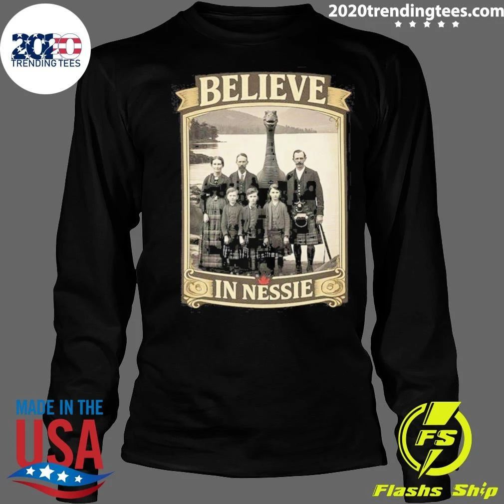 Believe in Nessie Loch Ness Monster Scottish Vintage Shirt