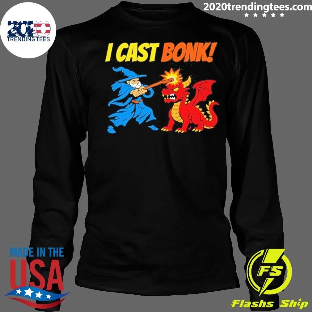 I Cast Bonk Wizard Dungeons And Dragons Game Shirt