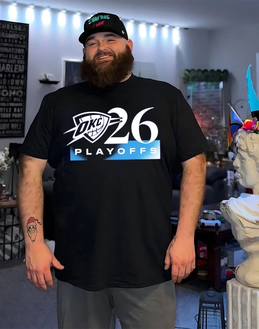 OKC Thunder 2026 NBA Playoffs Gradient shirt
