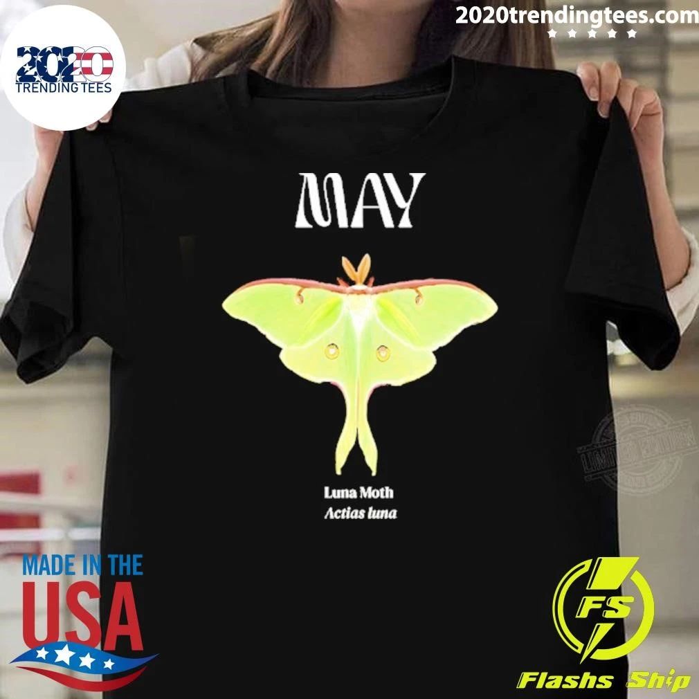May Luna Moth Actias Luna Entomology Shirt
