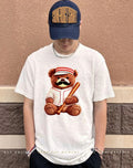 Baseball bear mustache Cincinnati Reds shirt