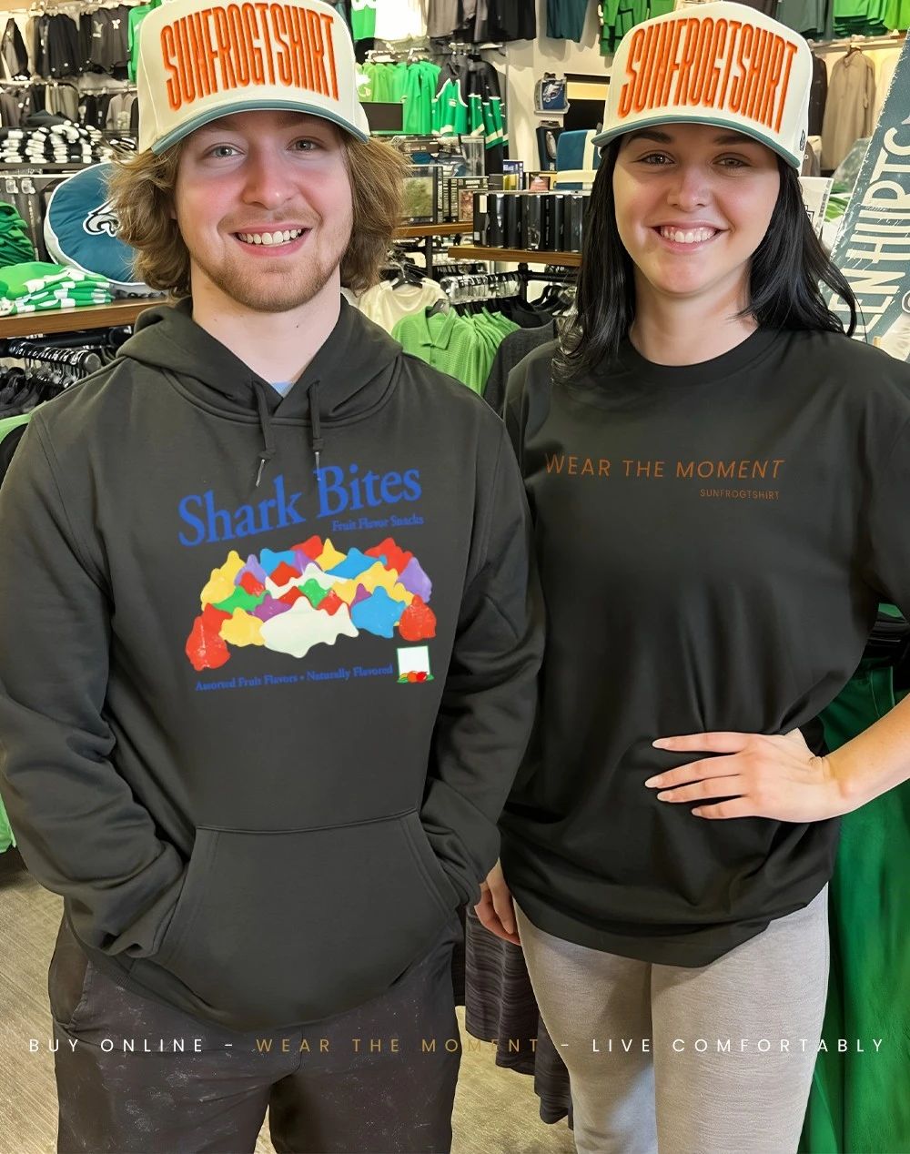 Shark bites fruit flavor snacks assorted fruit flavors naturally flavored shirt