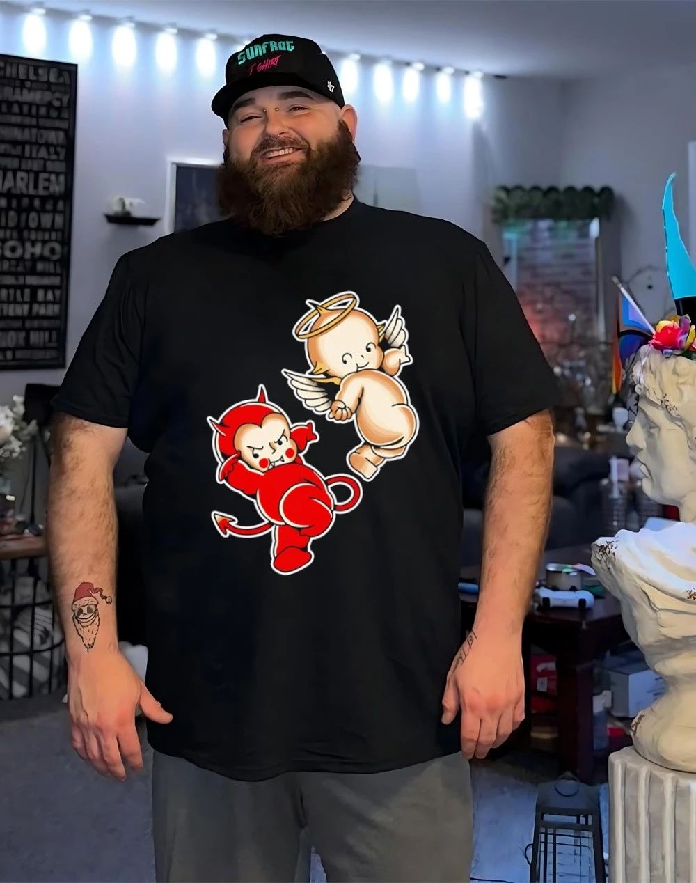 Kewpie Baby Devil Angel Cherubs Shirt