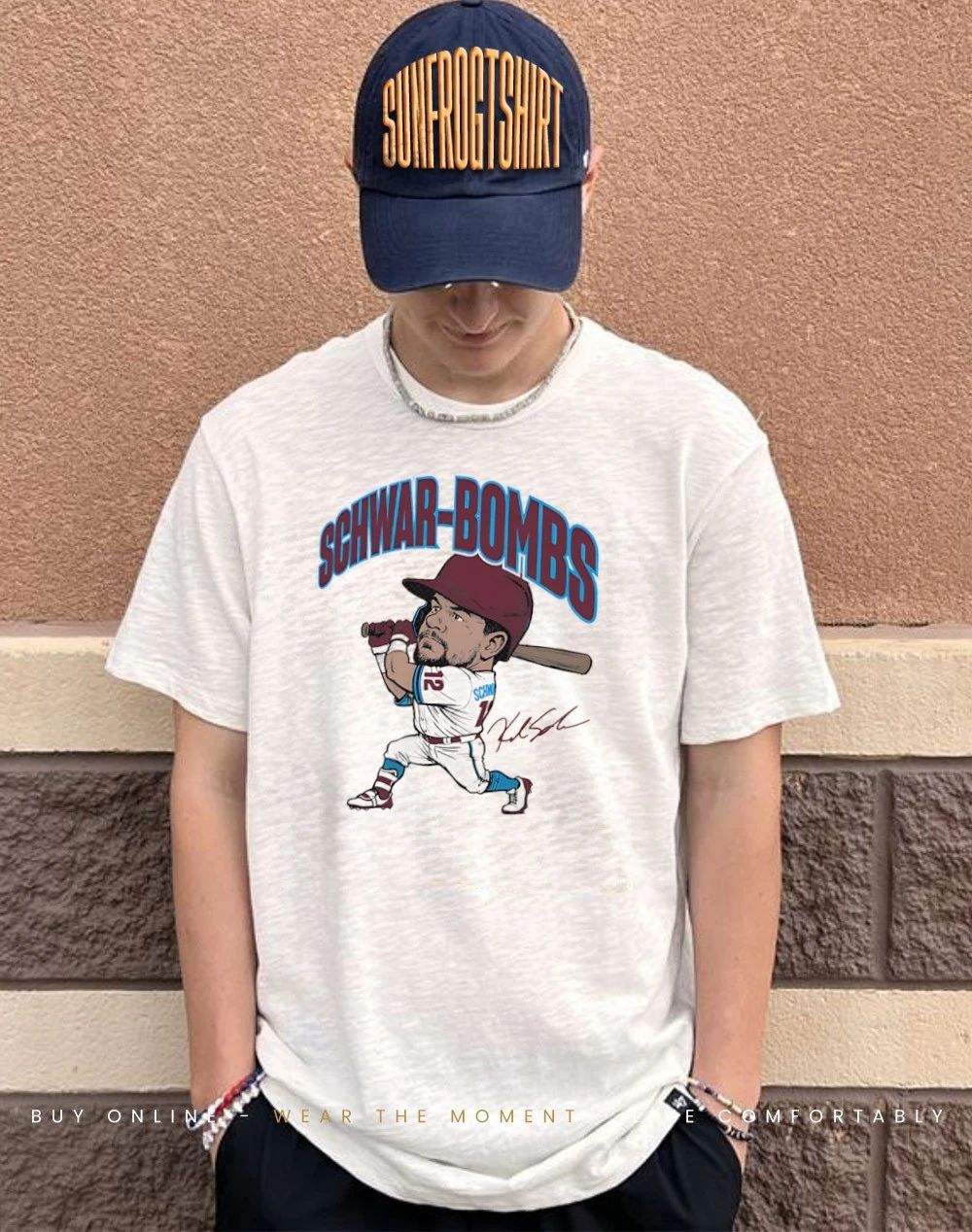 Kyle Schwarber-Bombs Philadelphia Phillies SchwarBombs caricature shirt