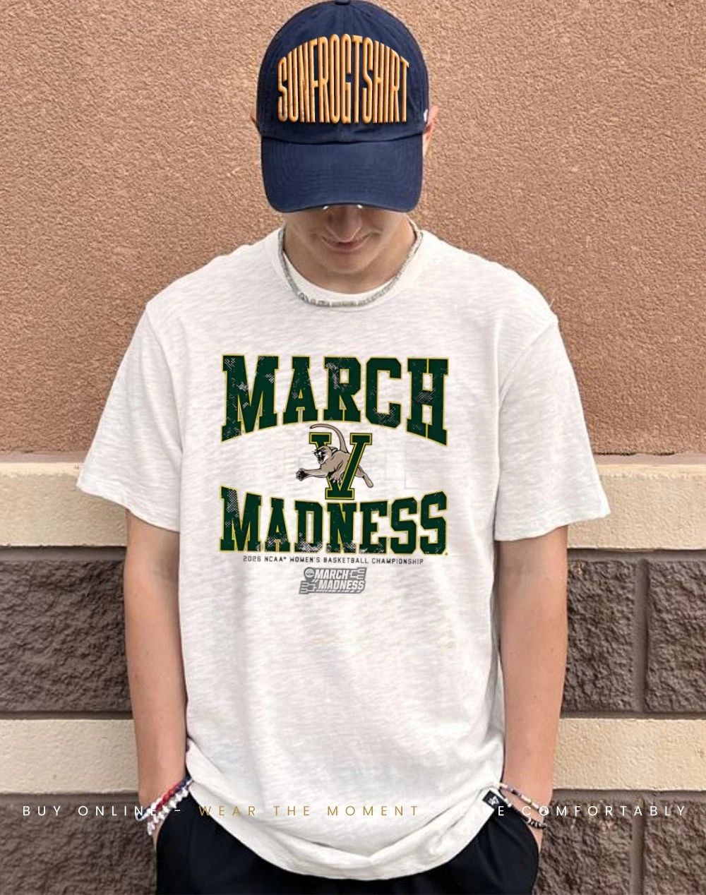 Vermont Catamounts WBB 2026 March Madness logo shirt