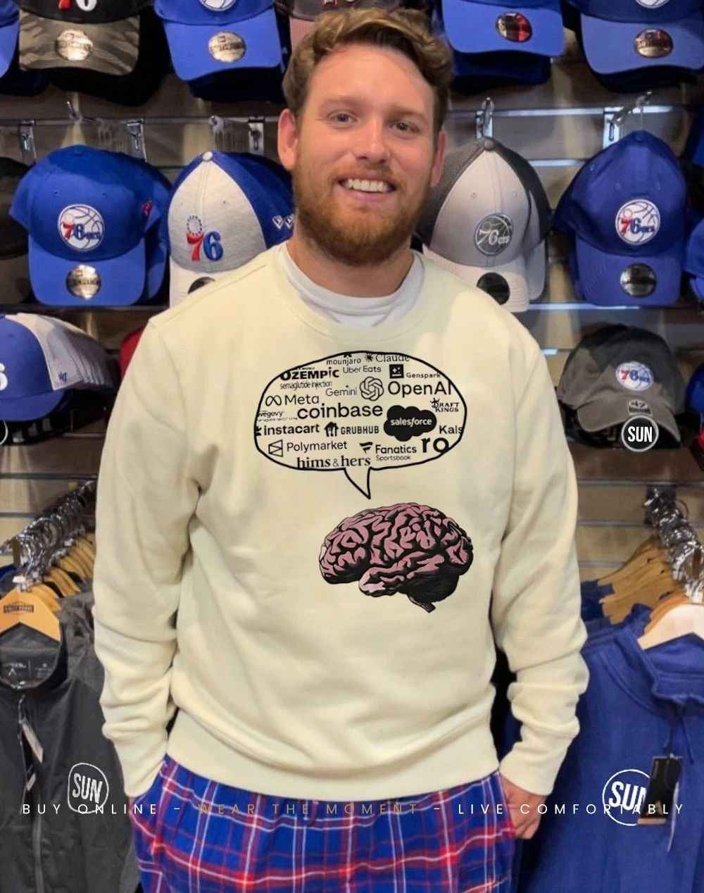 Brain AI brainstorming capitalism slop shirt