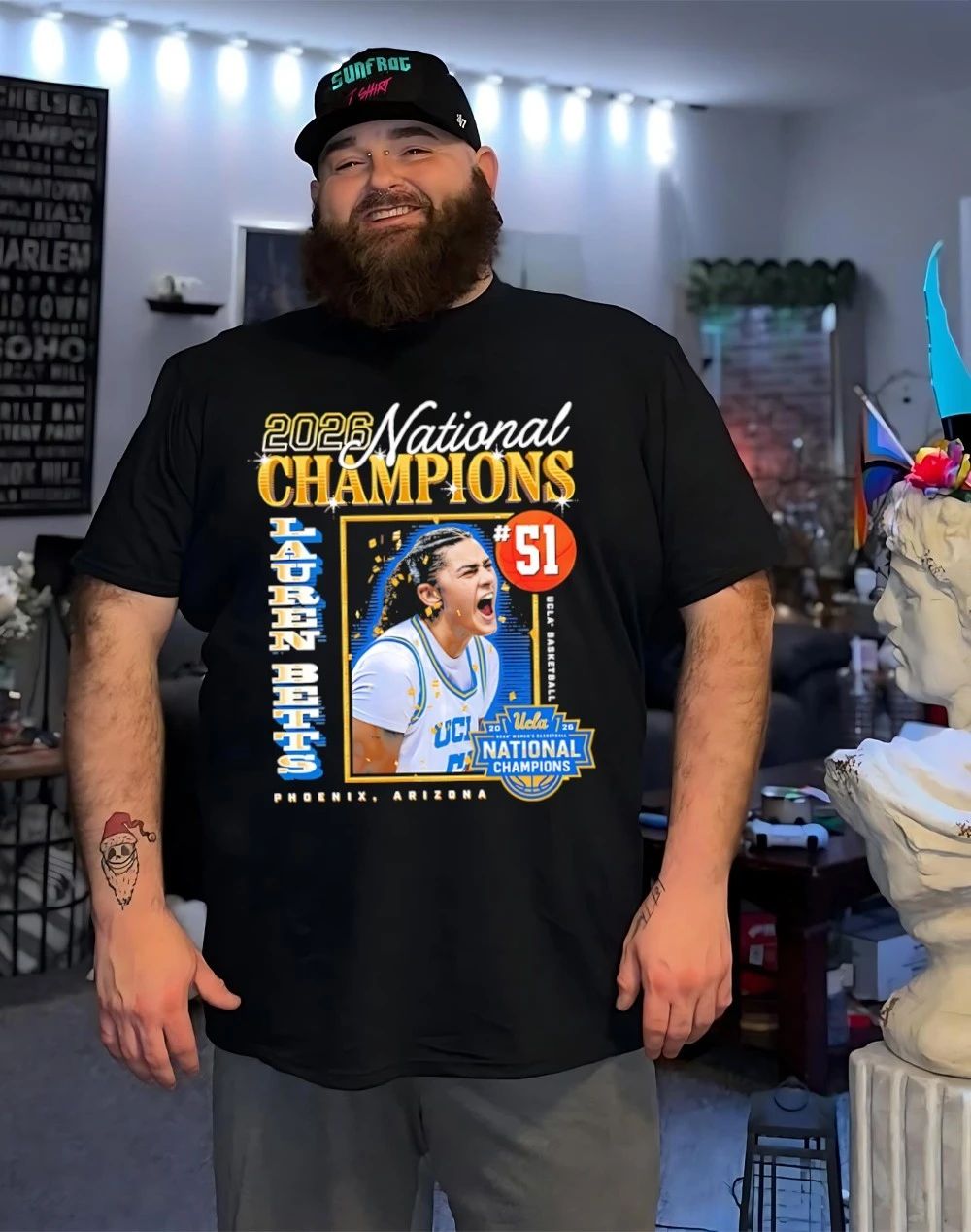 Lauren Betts UCLA Bruins 2026 Women’s Basketball NCAA National Champions shirt