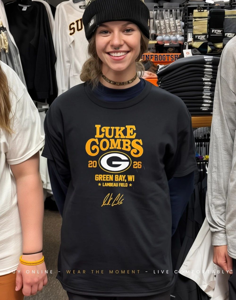 Green Bay Packers x Luke Combs My Kinda Saturday Night Tour 2026 shirt