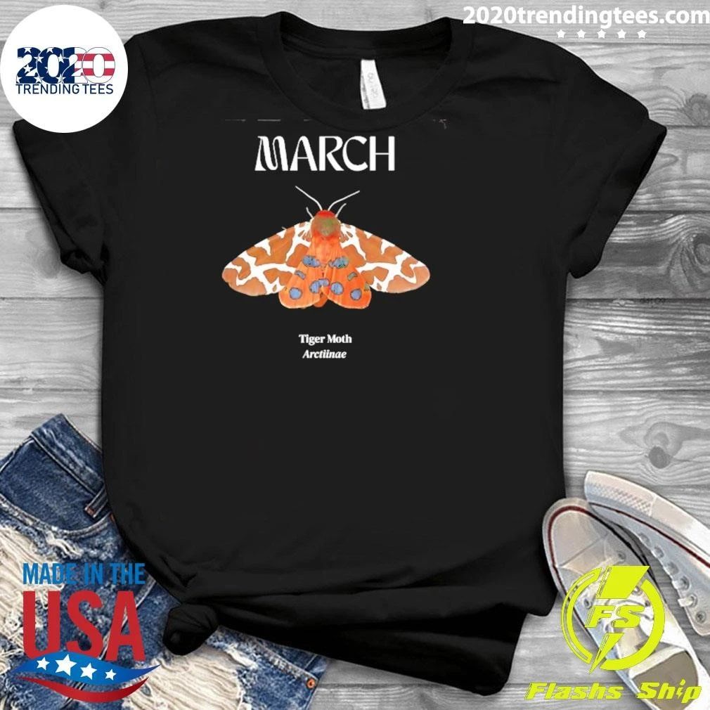 March Tiger Moth Arctiinae Entomology Shirt