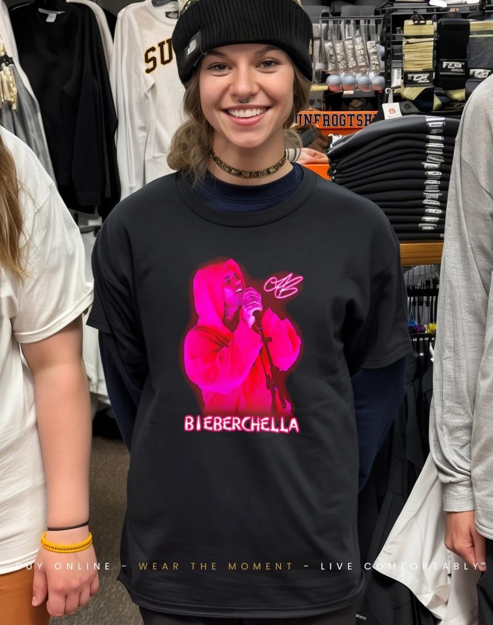 Justin Bieberchella Iconic signature graphic shirt