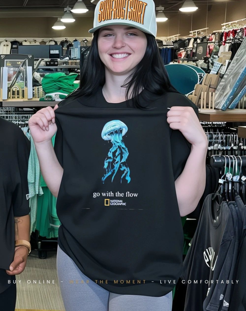 Go with the flow National Geographic jellyfish shirt