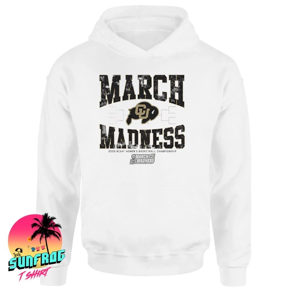 Colorado Buffaloes WBB 2026 March Madness logo shirt