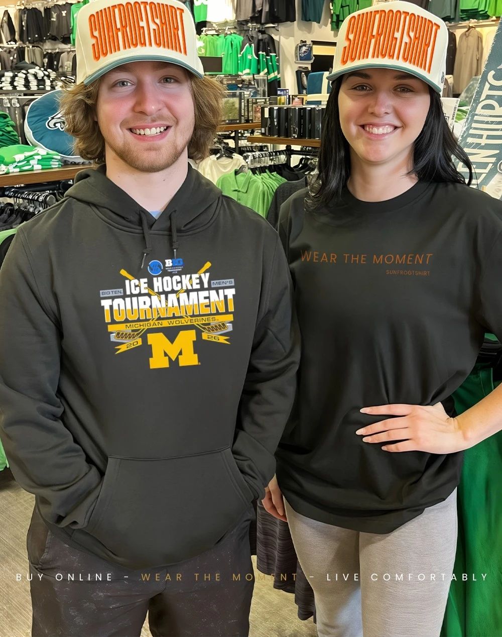 Michigan Wolverines Ice Hockey 2026 Big Ten Hockey Championship Participant shirt