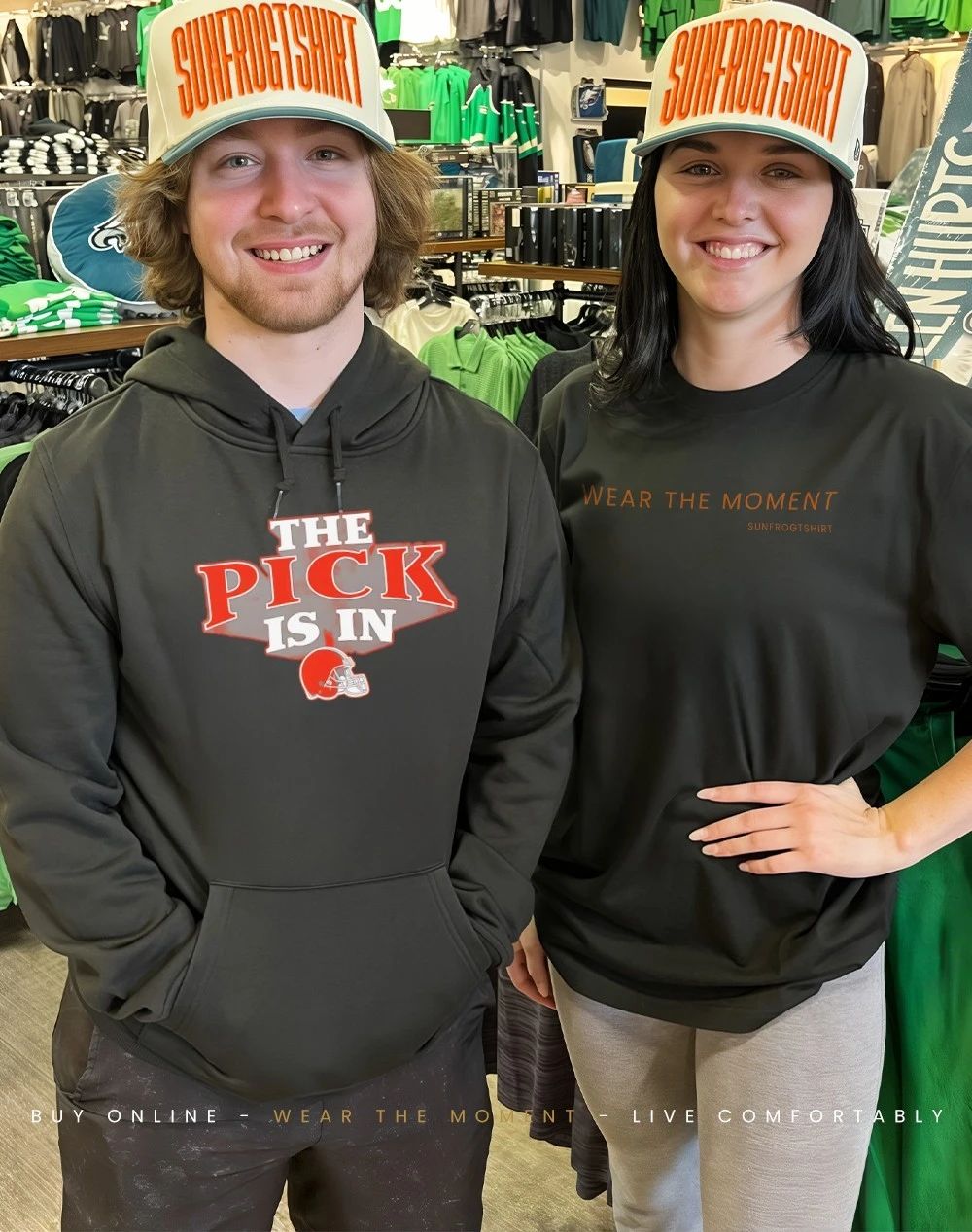 Cleveland Browns The Pick Is In logo shirt